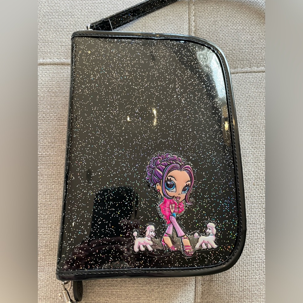 Vintage 90s Lisa Frank Metro Cutie Glamour Girl Planner Agenda Wallet Poodle